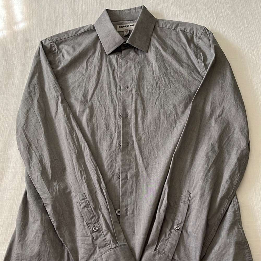 Express Gray Dress Shirt